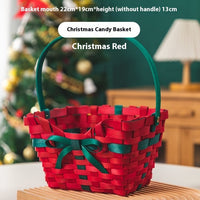 HKM-279187 Christmas Gift Packaging Basket with Candy, Cute Bears, and Holiday Decorations