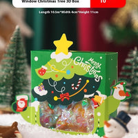 HKM-279187 Christmas Gift Packaging Basket with Candy, Cute Bears, and Holiday Decorations