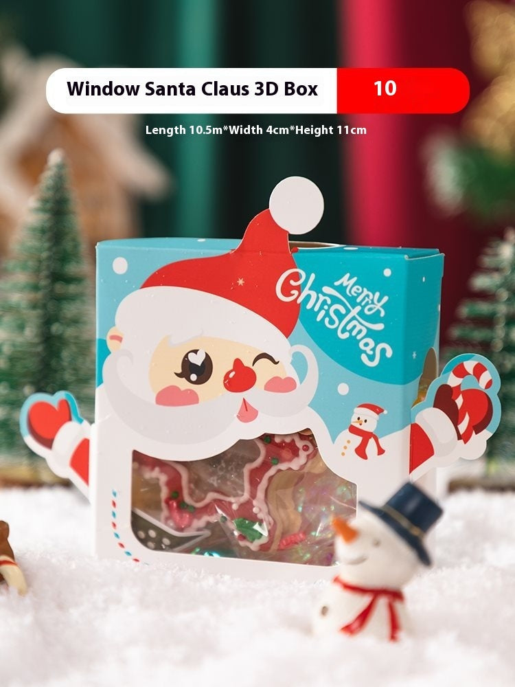 HKM-279187 Christmas Gift Packaging Basket with Candy, Cute Bears, and Holiday Decorations