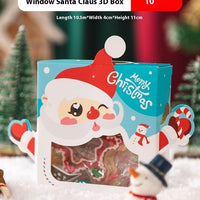 HKM-279187 Christmas Gift Packaging Basket with Candy, Cute Bears, and Holiday Decorations