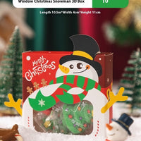 HKM-279187 Christmas Gift Packaging Basket with Candy, Cute Bears, and Holiday Decorations