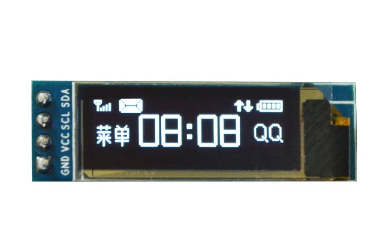 HKM-279251 0.91 Inch OLED Display Module 128x32 Adjustable Brightness IIC Serial Port