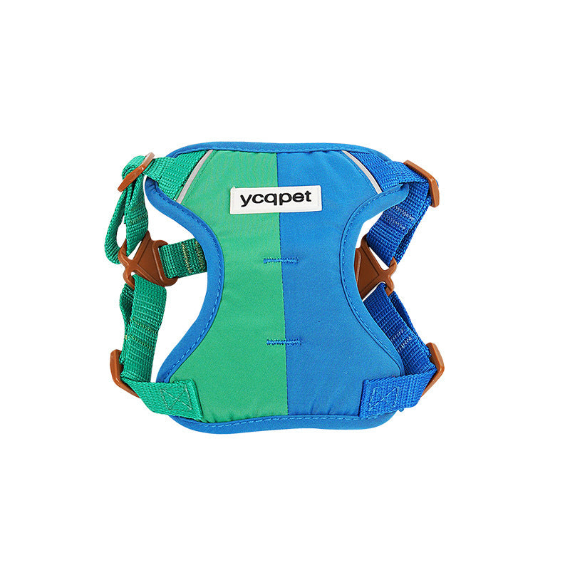 HKM-279251 Cute Reflective Color Matching Rope Chest Strap for Dogs