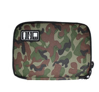 HKM-279251 Digital Storage Bag for Electronics Accessories - Waterproof Organizer with Elastic Loops and Dual Zippers
