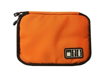 HKM-279251 Digital Storage Bag for Electronics Accessories - Waterproof Organizer with Elastic Loops and Dual Zippers