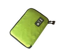 HKM-279251 Digital Storage Bag for Electronics Accessories - Waterproof Organizer with Elastic Loops and Dual Zippers