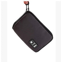 HKM-279251 Digital Storage Bag for Electronics Accessories - Waterproof Organizer with Elastic Loops and Dual Zippers