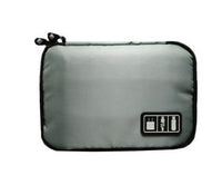 HKM-279251 Digital Storage Bag for Electronics Accessories - Waterproof Organizer with Elastic Loops and Dual Zippers