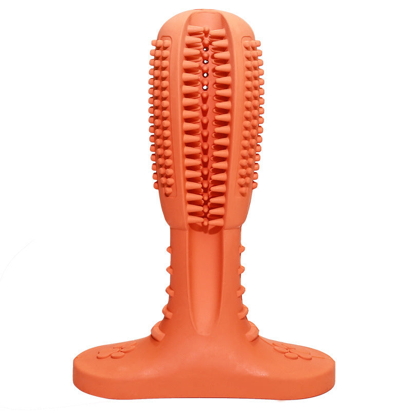 HKM-279379 Durable Rubber Dog Toothbrush Molar Toy for Healthy Chewing