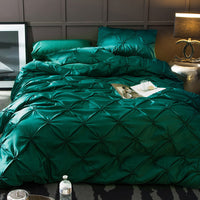 HKM-279379 Gorgeous Nature Color Imitated Silk Satin Bed Set - 3 Piece Children's and Adults' Bedding