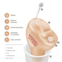 HKM-279635 Mini Invisible CIC Hearing Aid T23 with Intelligent Noise Reduction & Adaptive Volume Control