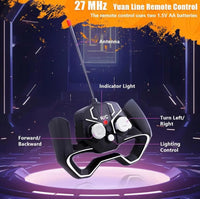 HKM-279699 Remote Control Electric Pickup Truck with Head Lighting - Wireless Rechargeable Road Toy for Kids, 25CM