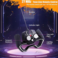HKM-279699 Remote Control Electric Pickup Truck with Head Lighting - Wireless Rechargeable Road Toy for Kids, 25CM