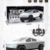 HKM-279699 Remote Control Electric Pickup Truck with Head Lighting - Wireless Rechargeable Road Toy for Kids, 25CM
