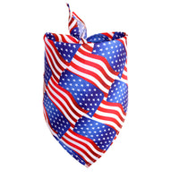 HKM-279763 Independence Day Pet Drool Towel Bib - Polyester Bandana for Small to Large Dogs and Cats