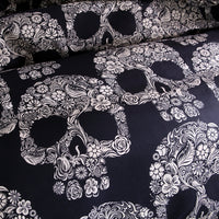 HKM-279827 Gold Withered Head Polyester Quilt Cover Set - Reactive Printing, Plain Weave, Personalized Fashion Design