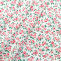 HKM-279891 Pastoral Small Rose Berry Cotton Twill Fabric for Bedding, Clothing and Home Décor