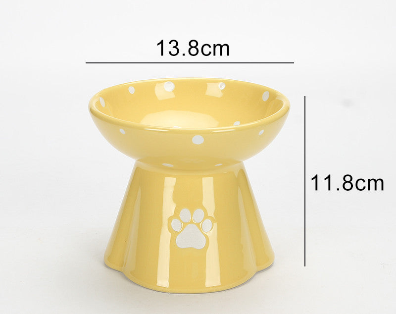 HKM-280083 Large Capacity Ceramic Pet Bowl for Cats and Dogs in Multiple Colors