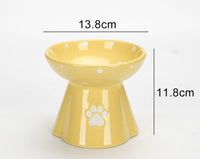 HKM-280083 Large Capacity Ceramic Pet Bowl for Cats and Dogs in Multiple Colors