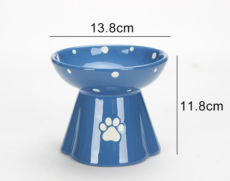 HKM-280083 Large Capacity Ceramic Pet Bowl for Cats and Dogs in Multiple Colors