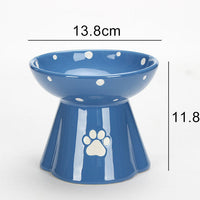 HKM-280083 Large Capacity Ceramic Pet Bowl for Cats and Dogs in Multiple Colors