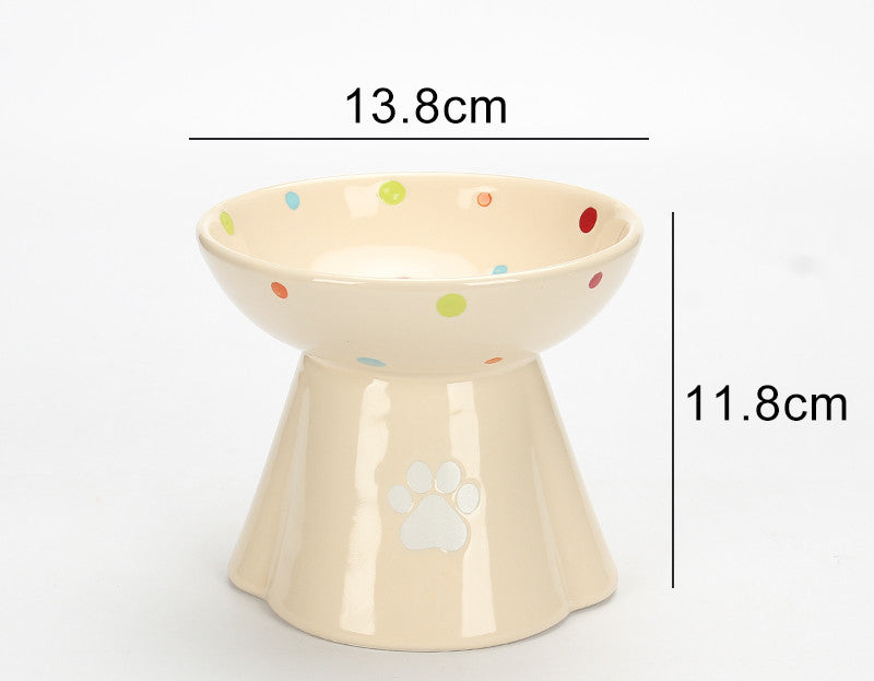 HKM-280083 Large Capacity Ceramic Pet Bowl for Cats and Dogs in Multiple Colors