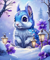 HKM-280147 Animal Diamond Painting - Handmade Landscape Design in Various Sizes