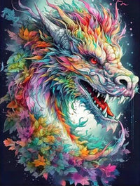 HKM-280147 Animal Diamond Painting - Handmade Landscape Design in Various Sizes
