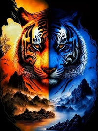 HKM-280147 Animal Diamond Painting - Handmade Landscape Design in Various Sizes