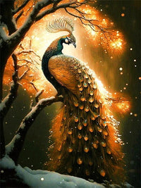 HKM-280147 Animal Diamond Painting - Handmade Landscape Design in Various Sizes