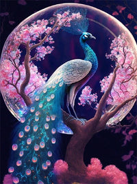 HKM-280147 Animal Diamond Painting - Handmade Landscape Design in Various Sizes