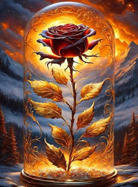 HKM-280147 Animal Diamond Painting - Handmade Landscape Design in Various Sizes