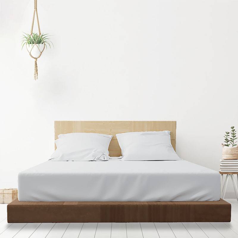 HKM-280211 Solid Color Polyester Duvet Cover Set with Pillowcases - Available in Double and King Sizes