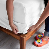 HKM-280211 Solid Color Polyester Duvet Cover Set with Pillowcases - Available in Double and King Sizes