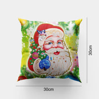 HKM-280275 DIY Christmas Diamond Painting Pillowcase, 30x30cm, Resin Drill Design