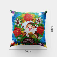 HKM-280275 DIY Christmas Diamond Painting Pillowcase, 30x30cm, Resin Drill Design