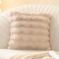HKM-280339 Cream Puff Plush Cushion Pillow - Modern Simple Design, 43x43cm, Available in Multiple Styles