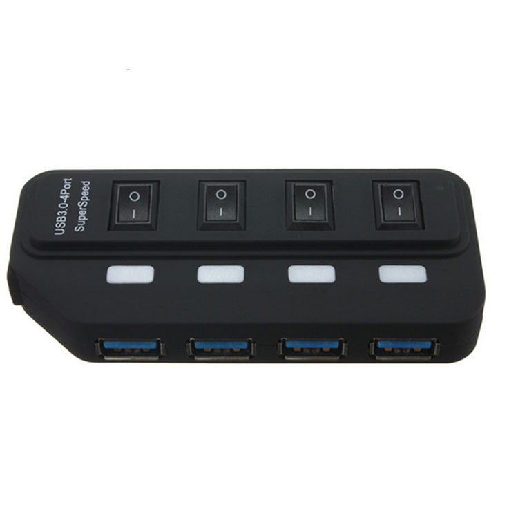 HKM-280403 7-Port USB 3.0 Hub with Hot Swap and Overload Protection - Compact and Portable Design