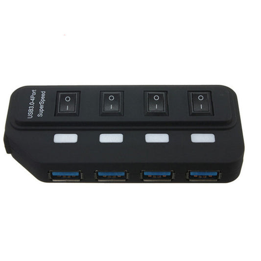 HKM-280403 7-Port USB 3.0 Hub with Hot Swap and Overload Protection - Compact and Portable Design