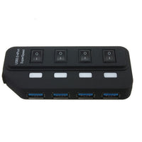 HKM-280403 7-Port USB 3.0 Hub with Hot Swap and Overload Protection - Compact and Portable Design