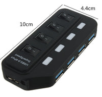 HKM-280403 7-Port USB 3.0 Hub with Hot Swap and Overload Protection - Compact and Portable Design