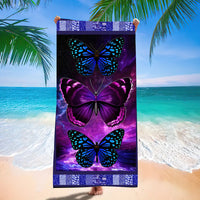 HKM-280467 Microfiber Beach Towel with Vibrant Prints - Soft and Quick-Drying Bath Towel