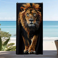 HKM-280467 Microfiber Beach Towel with Vibrant Prints - Soft and Quick-Drying Bath Towel