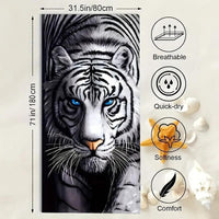 HKM-280467 Microfiber Beach Towel with Vibrant Prints - Soft and Quick-Drying Bath Towel