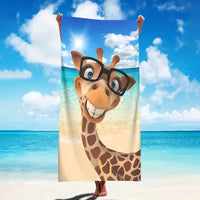 HKM-280467 Microfiber Beach Towel with Vibrant Prints - Soft and Quick-Drying Bath Towel
