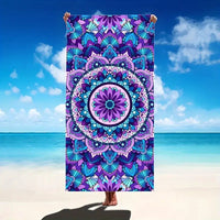 HKM-280467 Microfiber Beach Towel with Vibrant Prints - Soft and Quick-Drying Bath Towel