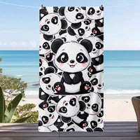 HKM-280467 Microfiber Beach Towel with Vibrant Prints - Soft and Quick-Drying Bath Towel