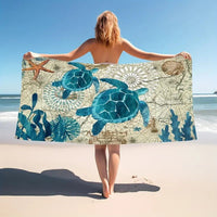 HKM-280467 Microfiber Beach Towel with Vibrant Prints - Soft and Quick-Drying Bath Towel