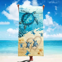 HKM-280467 Microfiber Beach Towel with Vibrant Prints - Soft and Quick-Drying Bath Towel