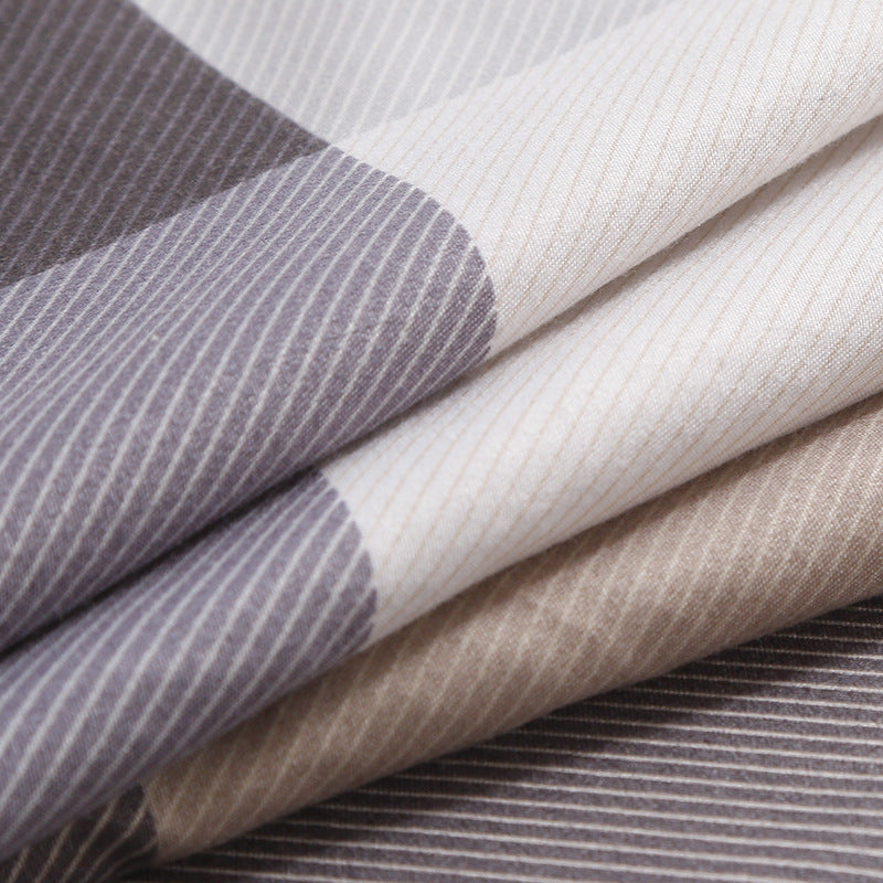 HKM-280531 Cozy Thickened Ground Wool Four-Piece Plant Cashmere Bedding Set in Multiple Sizes